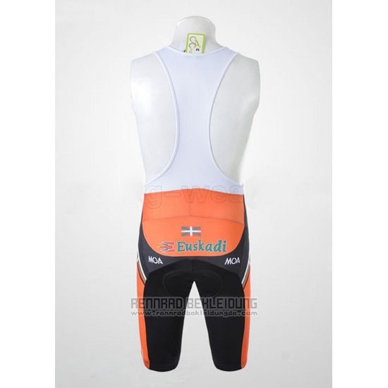 2011 Fahrradbekleidung Euskalte Orange Trikot Kurzarm und Tragerhose - zum Schließen ins Bild klicken